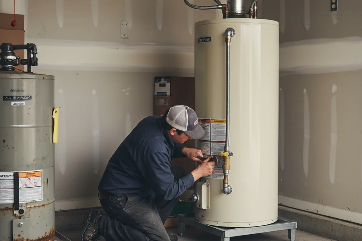 Water heater and shutoff valve replacement in Santa Rosa